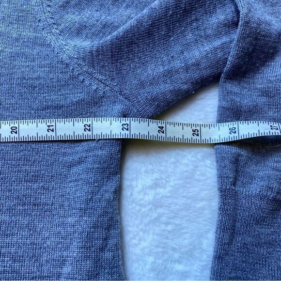 Goodthreads Gray 1/4 Zip 100% Merino Wool Gray Pullover Sweater Size XL - Picture 8 of 10